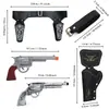 Cinturón de pistola de vaquero con funda para pistola de juguete de sombrero de mezclilla occidental medieval transfronterizo