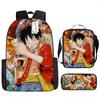 Fuente de Amazon Transfronteriza mochila de una pieza One Piece Mochila Escolar Estudiante Mochila de Luffy Bolso de Hombro Estuche para Lápices