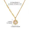 Collar de mariposa con goteo de aceite, no se decolora, joyería de lujo ligero de nicho de verano para mujer, regalo, joyería de acero inoxidable al por mayor