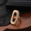 Anillo de boca suelta de Amazon transfronterizo dedicado a la tendencia de alta moda para damas, joyería de Europa y Estados Unidos al por mayor.