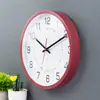 Relógio de Parede Silencioso Fashion de 12 polegadas Atacado Relógio de Quartzo Plástico Criativo Casual Relógio Digital Colorido para Casa