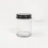 Botella de Crema Transparente de 150 ml Taza para Velas Botella de Vidrio Transparente Sellada Botella Muestreadora para Reempaque de Cosméticos Crema para Ojos