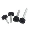 Tornillos de cabeza redonda con mango recto, pernos de cabeza de goma de plástico, tornillos de mano, tornillos de mango de baquelita cilíndricos ajustables M4m5/m6