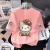 Camiseta de Manga Corta de Algodón Puro para Niñas de Verano 2026 Nuevo Diseño Estampado para Niñas, Camiseta de Manga Media del Año del Caballo para Niños Pequeños y Niños Mayores