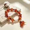 Pulsera de Cuenta de Calabaza Esmaltada Estilo Chino Pulsera con Colgante de Nudo de Bambú Estilo Nacional Fábrica de Joyería Cultural y Creativa Suministro Directo