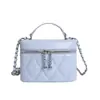 Bolso de Cadena Acolchado Estilo Chanel para Mujer 2026 Nuevo Bolso de Mano Elegante Bolso Cuadrado Pequeño Bolso Pequeño de Hombro Cruzado de Moda