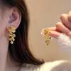 Pendientes de Perla de Plata S925 para Mujer, Lujo Ligero, Gama Alta, Nicho, Populares, Versátiles, Joyería de Oreja Única y Hermosa, Pendientes