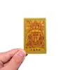 Tarjeta Metálica Xizang Zakhiram Aleación de Aluminio-Magnesio Material Metálico para la Paz, la Prosperidad y la Riqueza, Conexión con el Dios de la Riqueza de Xizang