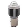 Faro Led para Motocicleta Vehículo Eléctrico H4 Tres Garras Ba20D Doble Garra P15D Garra Única Cañón Pequeño Foco Luz Dual Amarilla y Blanca