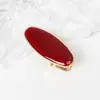 Grampo de cabelo Angkor Red Irregular Alloy Drop Glaze Hairpin Cabelo quebrado Grampo de cabelo Front Side Bangs Clipe Duckbill Par de grampos