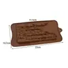 Molde de Silicone para Chocolate Desenho Animado Multiestilo Transfronteiriço Números e Letras Molde de Assar DIY Molde para Fudge Cubo de Gelo