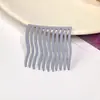 Peine Sencillo para Mujer, Organizador de Flequillo Frontal, Pasador Lindo de Metal Colorido sin Marcas, Accesorio para el Cabello Transfronterizo, Ondulado