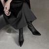 Botines Elegantes de Piel Genuina de Moda para Mujer 2025 Nuevos con Punta Fina y Tacón de Aguja Botas Cortas Elegantes de Moda