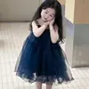 Vestido de Verão Princesa para Meninas 2025 Novo Estilo Bebê Vestido de Renda Saia de Alça Pequeno Fresco Super Fofo Fada