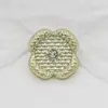 Botón Metálico Patrón Tejido Trébol de Cuatro Hojas Punto Diamante 13mm Botón Pequeño para Camisa Accesorios de Ropa para Mujer Botón