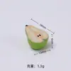 Juguete de Comida de Fruta Mini Tridimensional Dibujos Animados Hecho a Mano Accesorios de Joyería DIY Material para Pasador Pegamento de Crema Resina Pequeños Accesorios