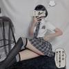 Lingerie Sexy Plus Size Estilo Japonês Puro Desejo Estilo Campus Uniforme de Estudante Tentação Jk Saia Xadrez Fantasia para Role Play Dropshipping