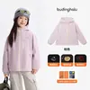 Ropa de invierno Pudding Haru para niñas, chaqueta cortavientos e impermeable para niños, nuevo estilo de invierno 2026, prenda exterior ligera y cálida con forro polar