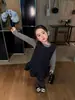 Ropa Infantil Weiniguo Colección Otoño 2026 Nuevo Vestido Chaleco de Lunares Estilo Coreano para Niñas Vestido de Otoño Infantil