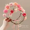 Diadema de Guirnalda de Flores Coloridas Estilo Súper Hada para Niñas, Nuevo Modelo 2026, Accesorio para Fotos que Mejora el Ambiente, Diadema, Accesorio para el Cabello