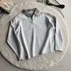 Moletom com Gola Polo Estilo Americano para Homens, Primavera e Outono, Legal e Rebelde, Toque de Luxo, Camisa Polo de Manga Longa, Jaqueta Pesada, Roupa de Cara Durão