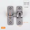 Pestillo de Puerta de Aleación de Aluminio, Clip de Pestillo de Bloqueo de Puerta de Ángulo Recto de 180 Grados 90 Grados para Baño, Pestillo Engrosado Sin Taladro, Pestillo de Puerta Antirrobo