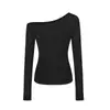Camiseta de Manga Larga Ajustada para Mujer Otoño Temprano 2026, Top Estilo Americano Desmangado Chica Caliente, Comercio Exterior Europeo y Americano, Transfronterizo de Amazon