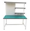 Potente Mesa de Trabajo Antiestática al por Mayor de Fábrica con Doble Cajón y Luz, Mesa de Empaque Multifuncional de Doble Capa, Mesa de Trabajo de Laboratorio