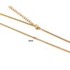 Acero Inoxidable Chapado al Vacío en Oro de 18K Cadena de Eslabones Torcidos Moderna Versátil Cadena de Caja Extensión Collar Joyería DIY Cadena Lisa