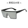 Gafas de sol cuadradas con parte superior plana y nueva película oceánica transfronteriza, estilo europeo y americano Y2K, para chicas de moda, gafas de sol de estilo urbano