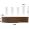 Vaso de Tubo de Ensaio Hidropônico com Moldura de Madeira Simples Flor Artificial para Plantas Flor de Vidro Transparente Arranjo de Flores Decorações de Enfeites de Madeira Maciça para Desktop