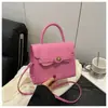 Bolsa Quadrada Pequena da Moda Estilo Coreano 2025 Primavera Nova Trendy Versátil Bolsa de Ombro Bolsa Transversal Casual High-End