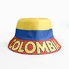 Sombrero de Sol con Protección UV para el Mundial, con Elementos de Bandera de EE. UU.-Canadá-México, Sombrero de Pescador Reversible Estampado