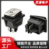 Interruptor basculante impermeable Kcd4 12V-24V con luz 30A Terminal de tornillo de 4 pines 2 posiciones Interruptor basculante impermeable