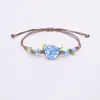 Pulsera de Piedra Preciosa Time, Flores Secas Gipsofila, Flores Eternas, Estilo Retro Mori Girl, Pulsera Tejida a Mano en Múltiples Colores, ¡Alta Demanda!