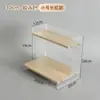 Estante de Almacenamiento de Escritorio Acrílico Estante de Almacenamiento de Cosméticos para Tocador Gabinete de Exhibición para Taza de Agua Doméstica, Taza de Té, Taza de Café