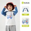Novedad 10% de descuento7A AntibacterianaCamiseta de Manga Raglán para Niños Dudu's Camiseta Básica de Algodón para Niñas Otoño