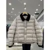 Ropa Casual de Algodón Invierno 2025 para Mujer Nicho Moda Casual Diseño de Solapa Color de Contraste Chaqueta Cálida