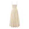 Vestido Longo Floral de Verão Estilo Francês Europeu e Americano Gufeng Holiday, Vestido Atraente com Faixa para Marcar a Cintura, Novo Design Fresco e Doce