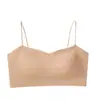 Sujetador sin tirantes strapless sin costuras para mujer, Camisola de escote bajo, Sujetador invisible color piel, Lencería strapless