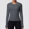 Nueva Camiseta Deportiva Casual Personalizada Look Adelgazante Secado Rápido Transpirable Ropa de Yoga Running Entrenamiento Fitness Top para Mujer