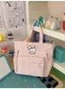 Mochila Escolar Fofa de Grande Capacidade para Meninas do Ensino Fundamental, Mochila Estilosa para Alunos do Ensino Médio e Bolsa de Ombro Única para Aulas Extras