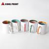 Taza de transferencia de calor flores horneadas recubrimiento navideño taza de cerámica taza taza DIY regalo regalo de vacaciones