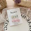 Combinación de Pinzas para el Cabello con Lazo de Encaje Floral Nuevo de Primavera Accesorios para el Cabello de Flequillo Lateral Dulce Fresco para Niños