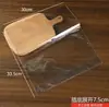 Bolsa para Tostadas, Bolsa para Pan, Bolsa para Galletas, Bolsa para Comidas, Bolsa de Empaque para Alimentos Horneados, Bolsa de Empaque de Plástico Transparente con Boca Plana