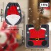 Conjunto de Banheiro de Natal Transfronteiriço Boneco de Neve de Natal Velho Sem Rosto Capa de Vaso Sanitário Tapete de Chão Decorações Conjunto de Duas Peças em estoque