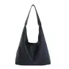 Bolso Tote de Piel Suave de Alta Gama Estilo Coreano para Mujer Verano 2025 Gran Capacidad Retro Simple Bolso de Hombro para el Trabajo