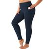 Pantalones de Yoga de Talla Grande Transfronterizos para Mujer Fitness Cintura Alta Abdominal Levantamiento de Cadera Europeos y Americanos de Alta Elasticidad Deportivos Ajustados Talla Grande Pantalones de Yoga