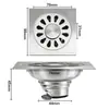 Drenaje de Piso de Acero Inoxidable 304 de 2 mm con Tapa, Sello de Agua Profundo, Anti-Olor, Salida de Drenaje de 10*10 para Baño, Cuarto de Ducha