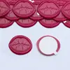 Etiquetas Prontas para Selo de Cera com Designs em Formato de Lábios, Selos para Embalagens, Convites de Casamento, Adesivos de Selo de Cera para Casamento, Etiquetas Vintage para Selo de Cera
